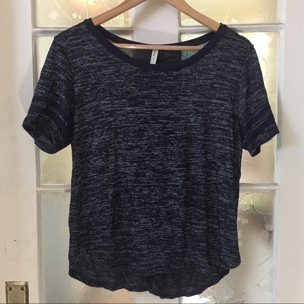 Striped Sleeve Knit Jersey